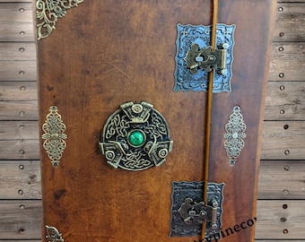 Leather Wicca Stones and Crystals Includes Astrology 2 books written early 1900&#39;s Tons of knowledge
