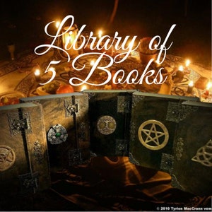 5 Books of shadows spell books journal HERBS Oils altar Book of Shadows old spells Witch Book antique journal image 2