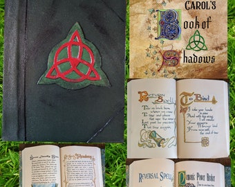 Leather PERSONALIZED charmed  REPLICA  Book of Shadows Wicca Spells Book of Shadows grimoire Witch book of shadows Altar Journal  ld