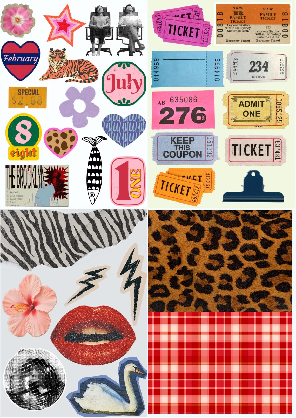 Printable Scrapbook Paper | 150 Pages Cute Aesthetic Junk Journal ...