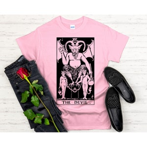 Tarot Card Shirt The Devil Original Rider Waite tarot card image