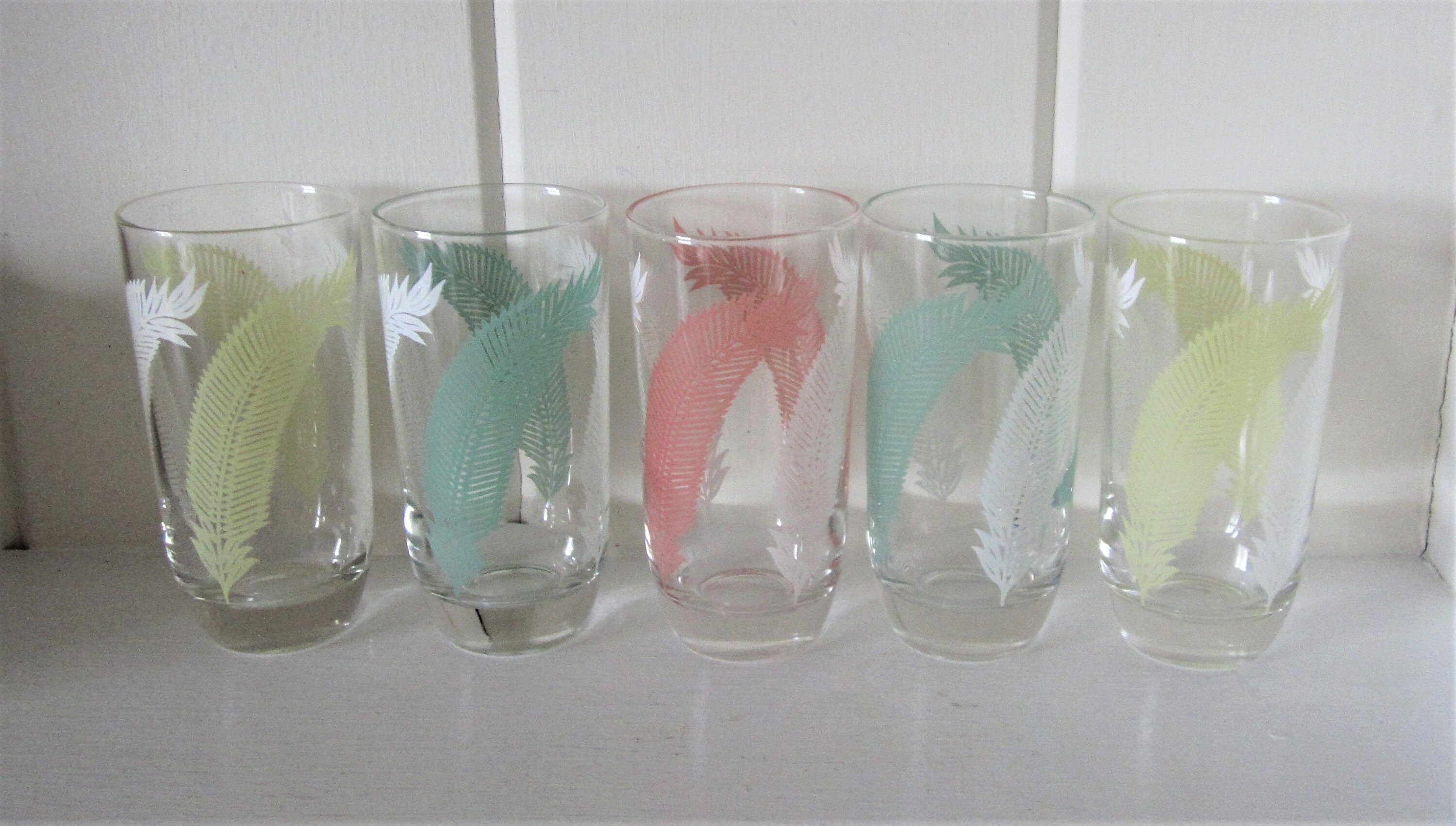 Pastel drinking glasses Clearance