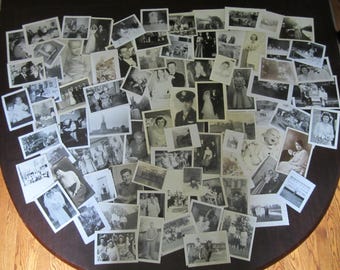 Lot of 100+ Vintage Black and White Photos - Fabulous and Fun!