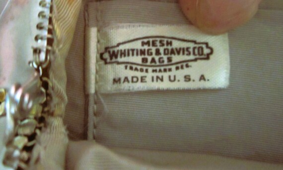 Vintage Whiting & Davis Silver Mesh Evening Bag P… - image 6