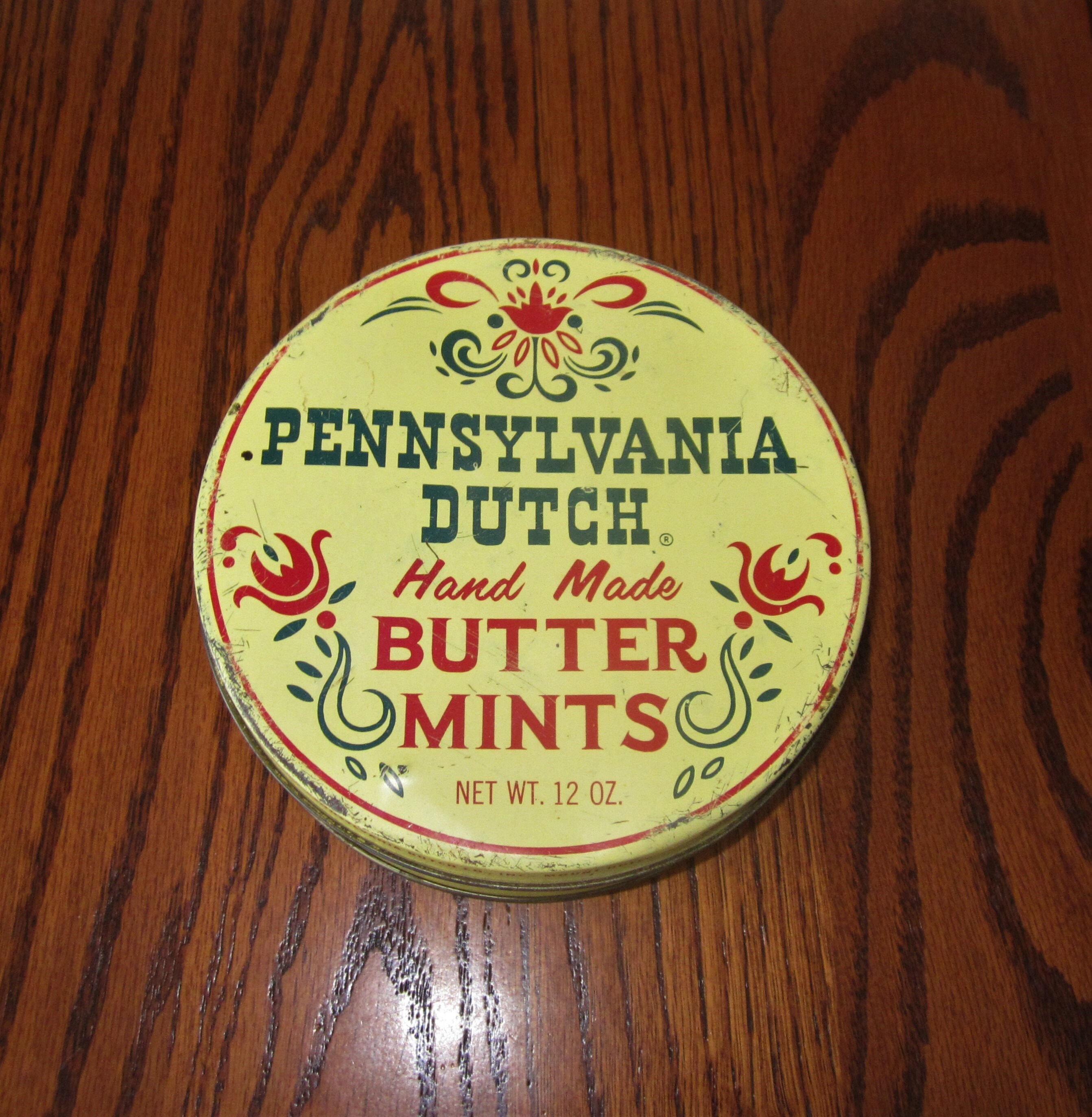 Pennsylvania Dutch Butter Mints Tin Vintage Candy Tin Vintage Kitchen Decor