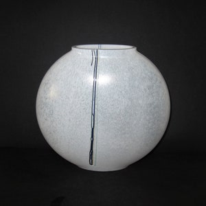 Vintage Kosta Boda Signed and Numbered Vase - Bertil Vallien Vase &quot;Rainbow&quot; Design #48224 - Swedish Glass Vase - Scandinavian Modern Vase
