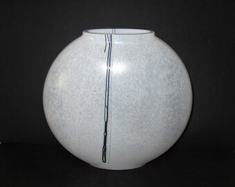 Vintage Kosta Boda wazon z podpisem i numerem - Bertil Vallien wazon „Rainbow” Design #48224 - szwedzki wazon szklany - skandynawski nowoczesny wazon