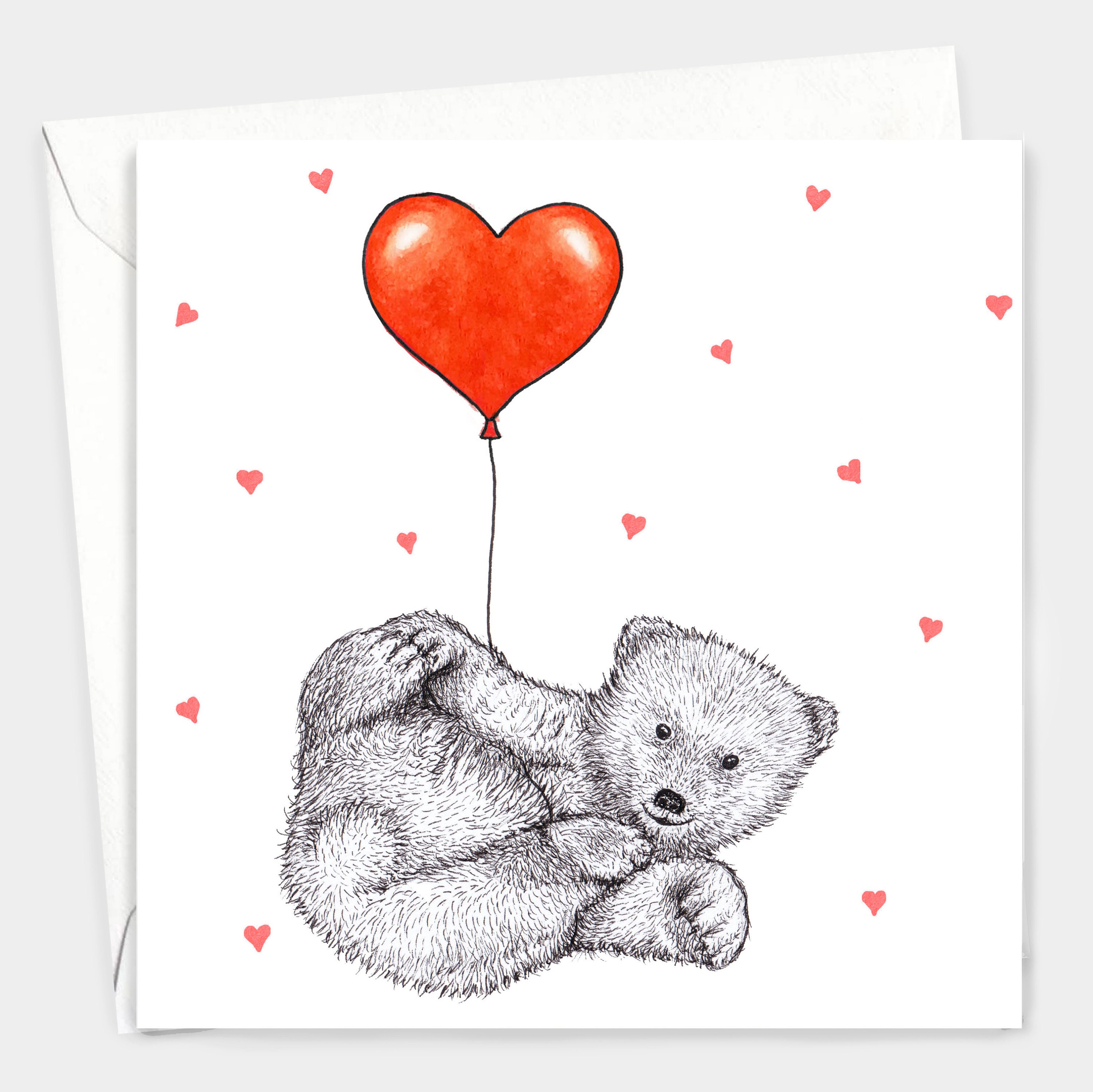 Baby polar bear card // Birthday card cards for her new | Etsy