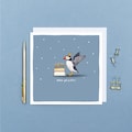 Better Get Puffin! - Birthday puffin card // Funny animal birthday cards // Hand drawn animal art // Blank, eco-friendly birthday cards