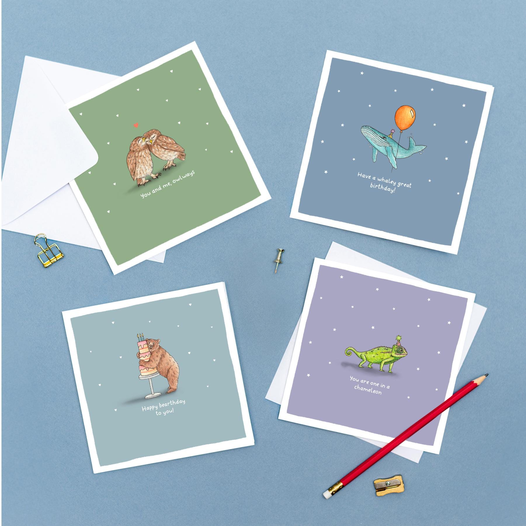 Biglietto Auguri Compleanno Uomo King Street Cards - "Sei Unico Come Un Camaleonte" Con Busta, 12x17 Cm