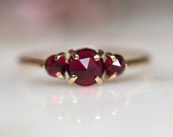 Ruby Trilogy Ring