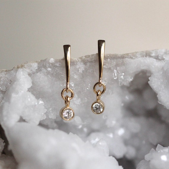 Tia CZ Dangle Earrings - Shop Bridal Jewelry | Dareth Colburn