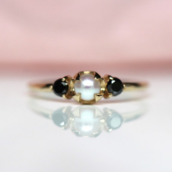 10k Gold 4mm CZ with Side Accents Promise Ring 10k Gold 4mm CZ with Side Accents Promise Ring