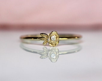 14K Diamond Rings