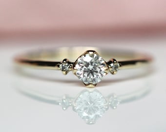 14K Gold Diamond "Put A Ring On It" Ring