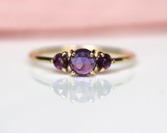 Amethyst Trilogy Ring