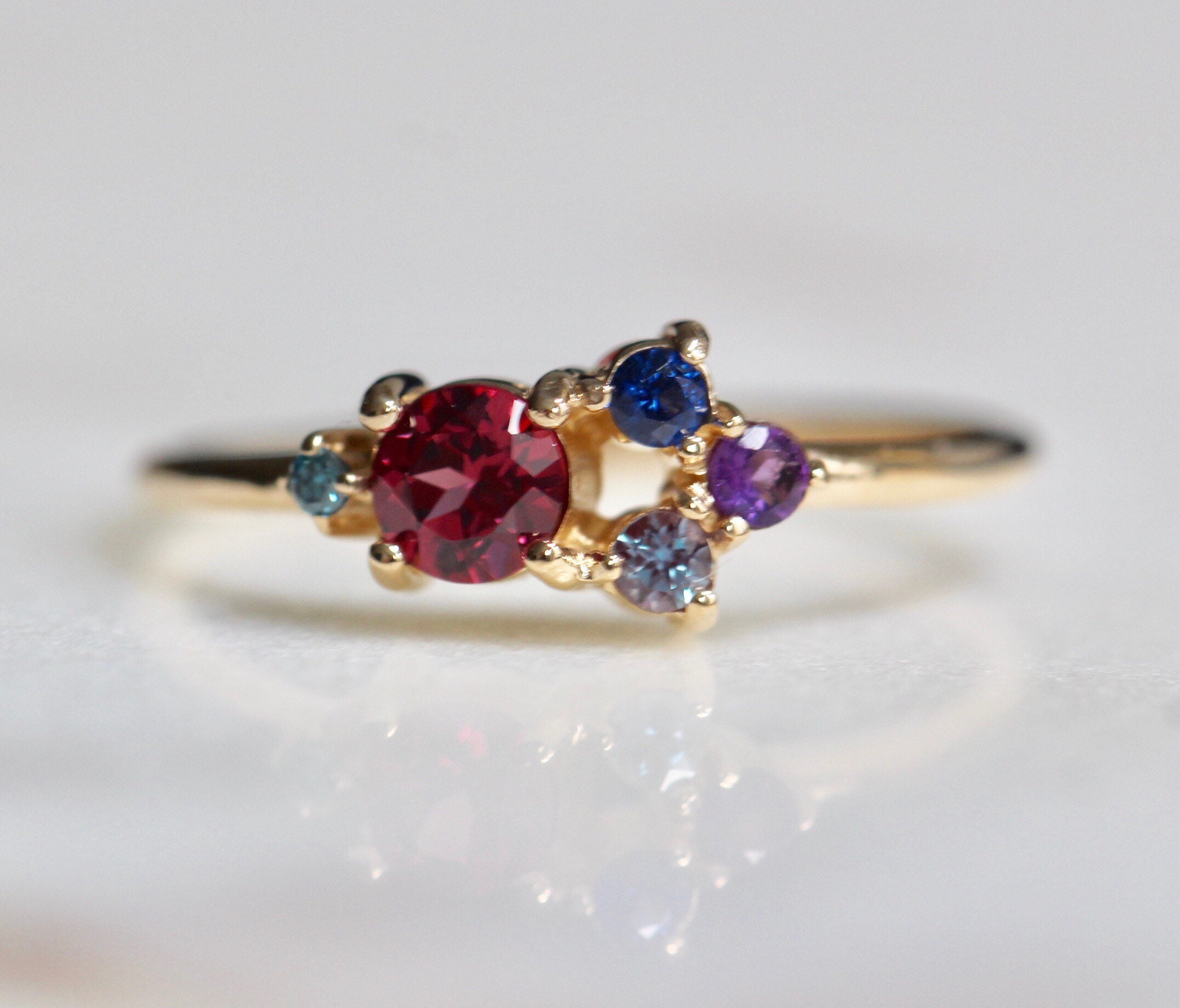 14K Gold Autumn Ring