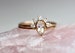 14K Gold Moonstone Wedding Set, 'Regal' Bridal Ring Set, Pear Bezel, Moonstone Ring, Moonstone Engagement Ring, Engagement Ring, Dainty Ring