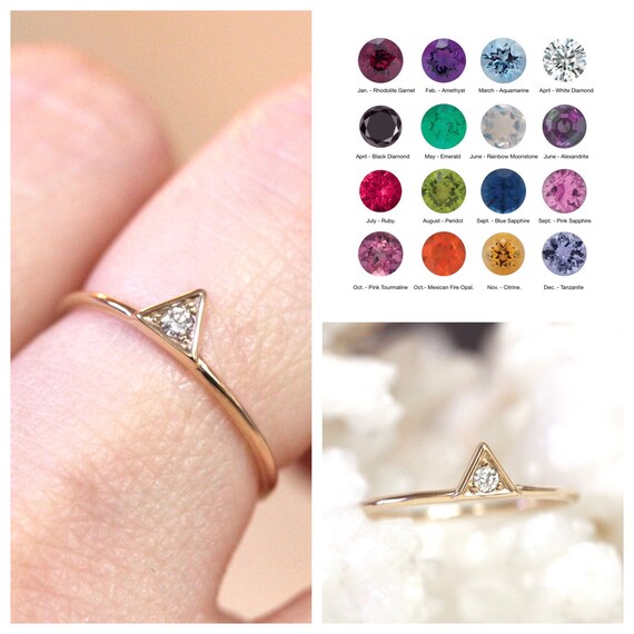 Gouden Ring-Diamond Ring-Marquise Ring-Driehoek Ring-Stapelen Ring-Rose Gouden Ring Sieraden Ringen Statementringen 