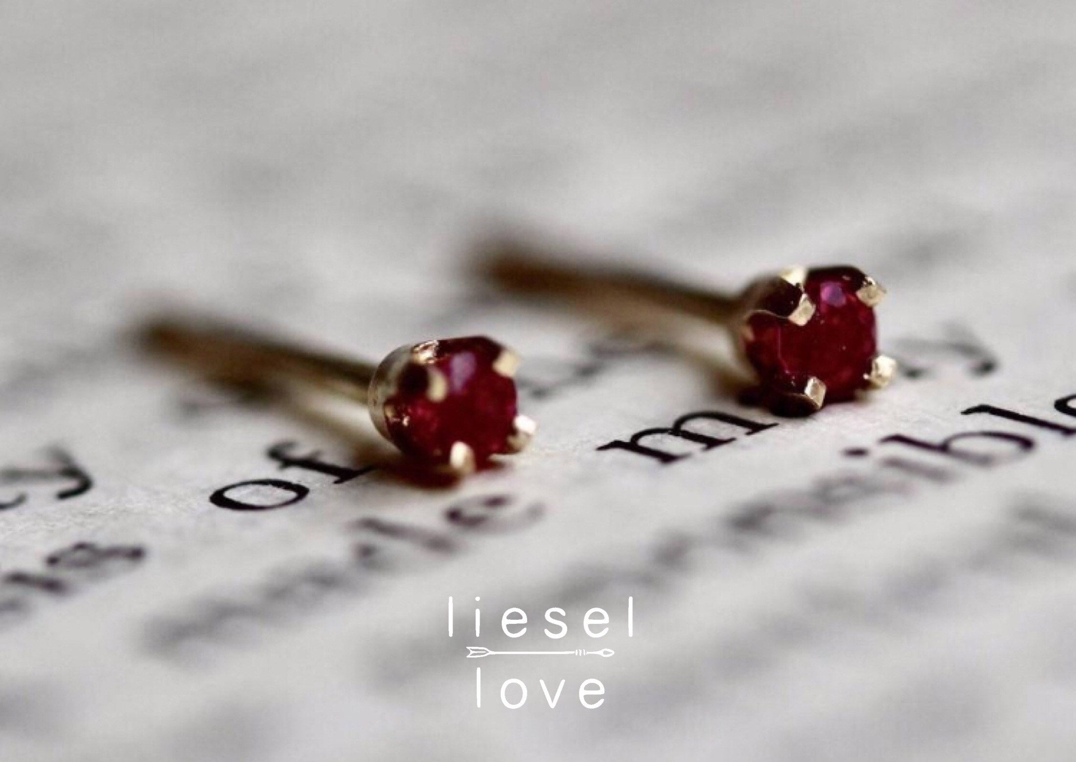 Cleo Ruby Studs main image 1