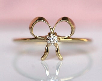 14K Diamond Rings