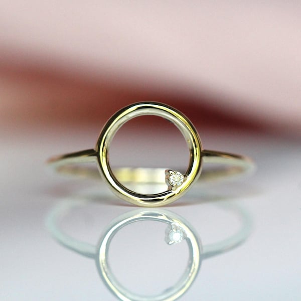 Wire Circle Ring - Etsy