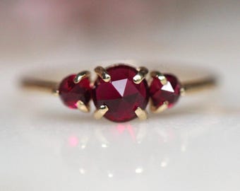 Ruby Trilogy Ring