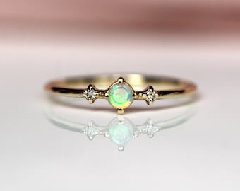 Opal Moonlight Drive Ring