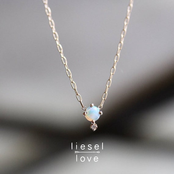 Etsy store opal necklace