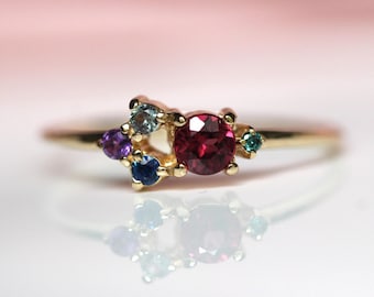 14K Gold Autumn Ring