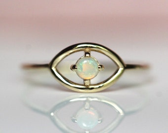 Gold Opal Ring