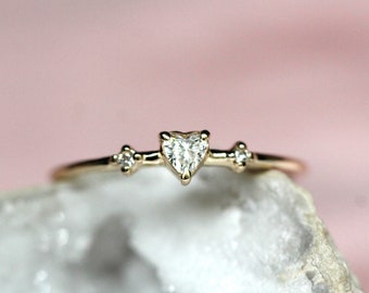 Diamond Heart Ring