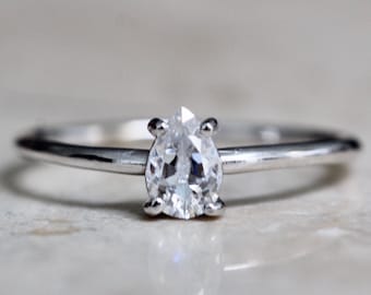 14K Gold Moissanite "Forever Your Girl" Ring