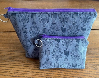 Haunted Mansion Zipper Pouches