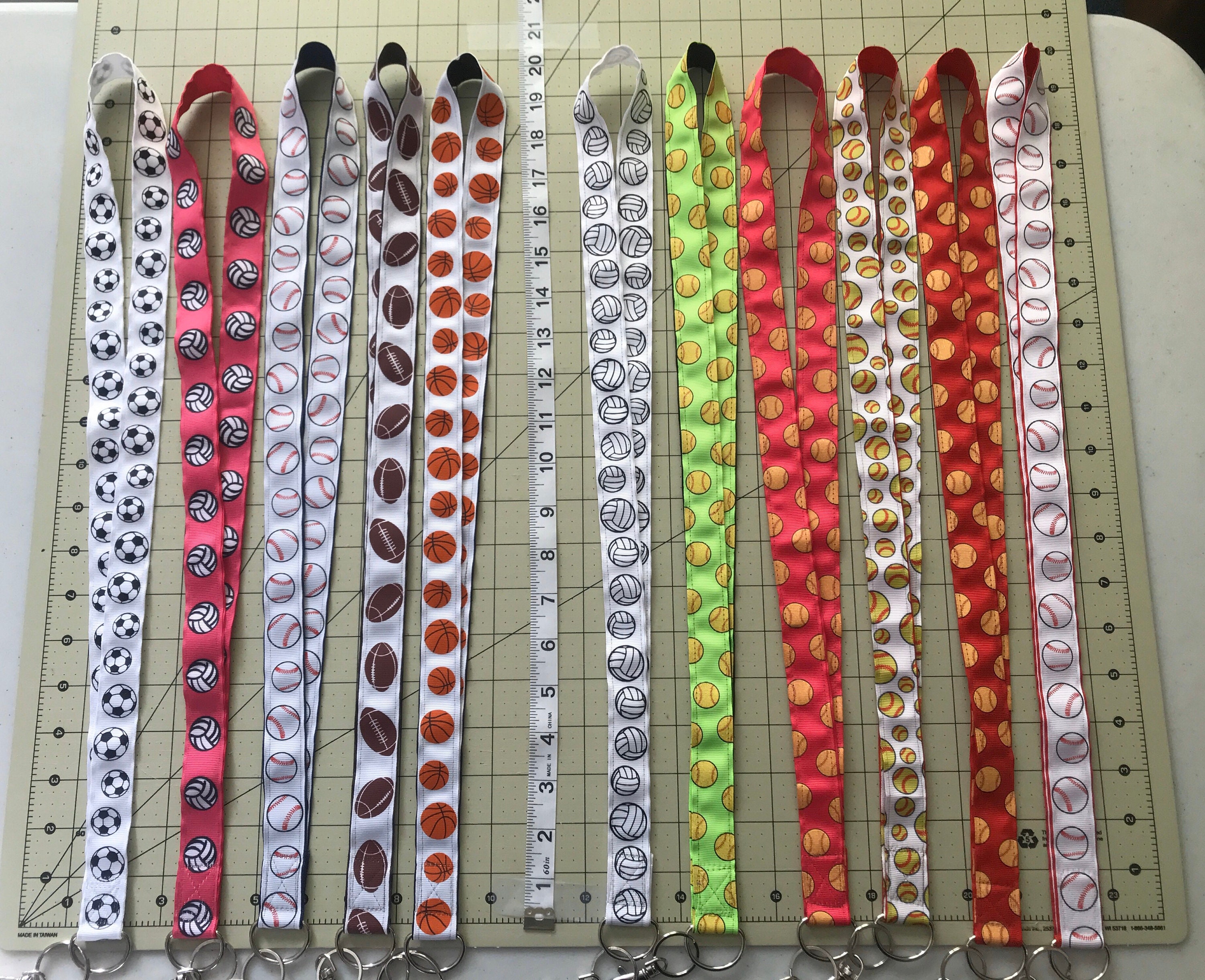 Sport Lanyards for keys or id Etsy