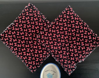 Minnie Bow Quilted Pot holders