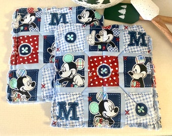 Ships Free - Mickey Quilted Pot holders