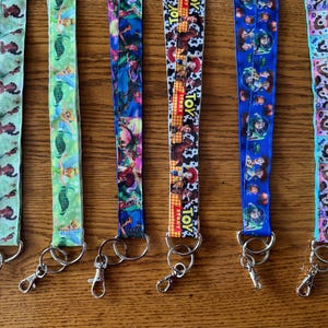 Tiana-Tinkerbell-Toy Story Lanyard for keys or id