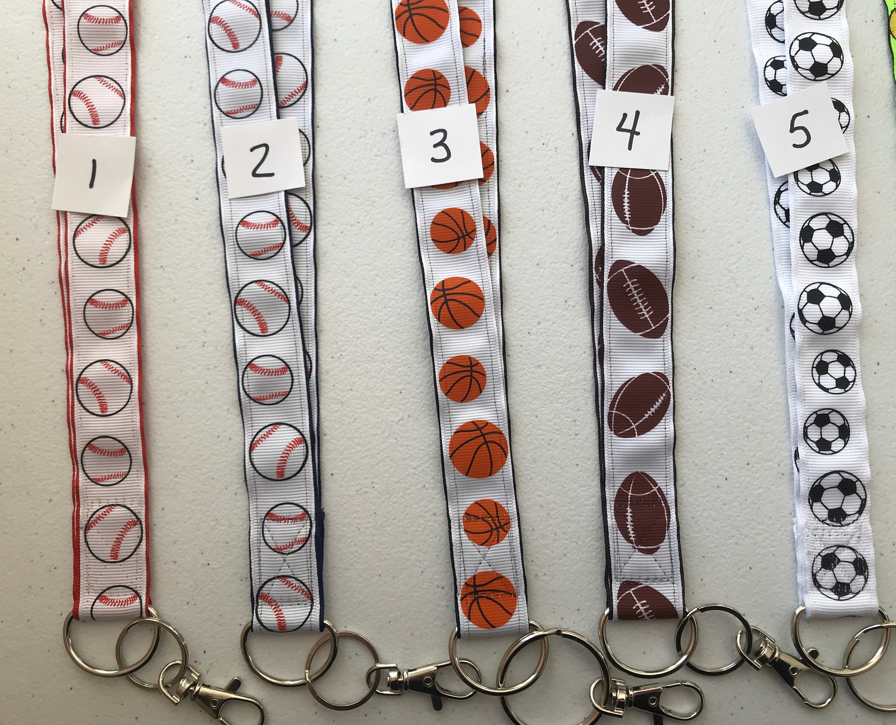 Sport Lanyards for keys or id Etsy
