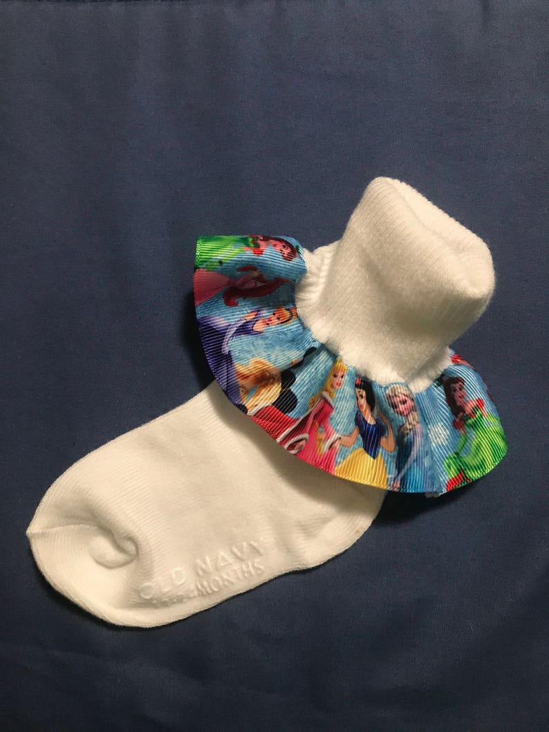 Princess ribbon ruffled socks Etsy