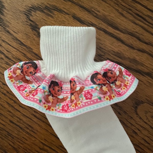 Moana Ruffled Socks