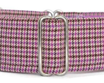 Noddy & Sweets Adjustable Martingale Collar [1", 1.5", 2" Tweed Heather]