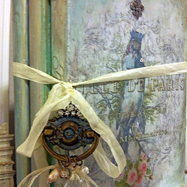 French Inspired Altered Books Set of 3