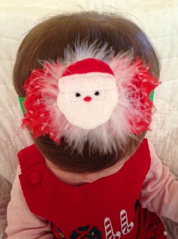Items similar to Baby headband baby Christmas headband toddler
