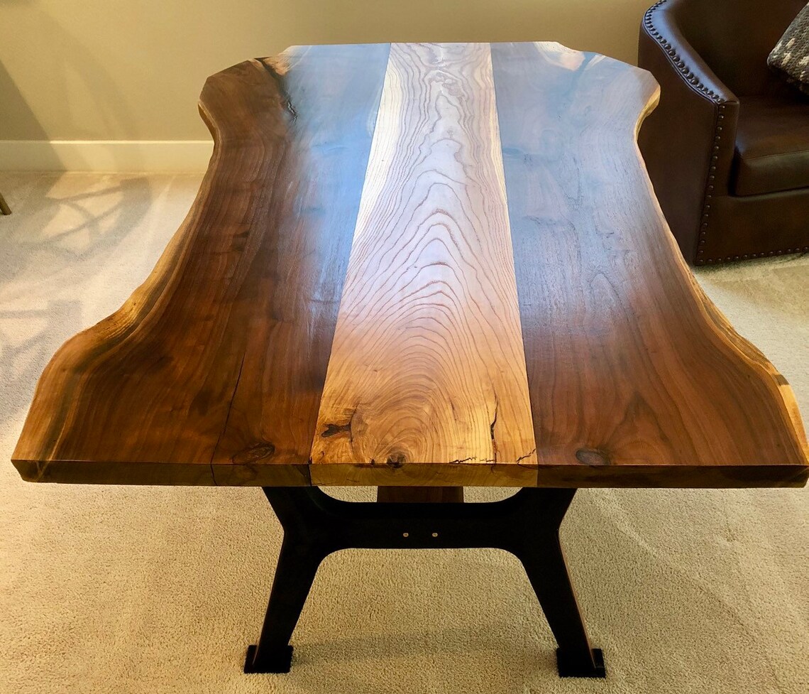 Live Edge Dining Table Etsy