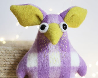 little creature * small woolly critter monster art toy whimsical animal - plushie softie MUTA