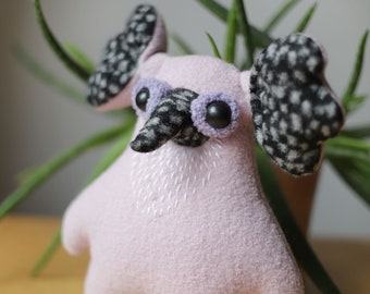 little creature * small woolly critter monster art toy whimsical animal - plushie softie MUTA