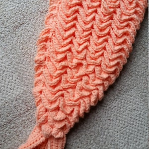Mermaid Tail Baby Cocoon Infant Blanket Crochet Mermaid Tail Baby Shower Gift for Baby image 1