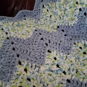 Baby Blanket Crochet Crochet Afghan, Ripple Infant Blanket, Crib Blanket, Baby Bedding, Swaddle Blanket, Baby Shower Gift image 2