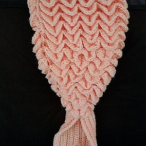 Mermaid Tail Baby Cocoon Infant Blanket Crochet Mermaid Tail Baby Shower Gift for Baby image 3